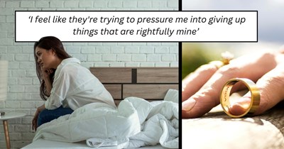 Woman's in-laws refuse to return her gold ring during her divorce, then demand the phone and laptop she bought with her own wedding money: 'They say everything belongs to them'