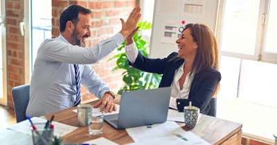 Core employee resigns at the job he has had for 13 years, and his boss doesn't seem to care, even though when everyone else left he made a whole deal about it: 'I put in my notice, and to my surprise my boss [...] seems more cheerful than usual.'