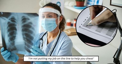 Coworker demands employee give her the answers to a work certification exam while they're out with family, then gets upset when they refuse to help her cheat: 'She’s going to make this my fault'