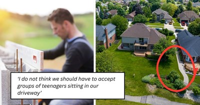 Neighbor's family repeatedly cuts through homeowner's yard, rides ATVs across the property, and lets teenagers gather in the driveway: 'It makes me nervous'