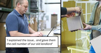 Company refuses to put a phone number on packages shipped from its warehouse, so former tenant spends 3 years redirecting every confused customer to the landlord's personal cell: 'They say they do not have phones'