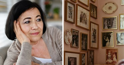 Mother includes her married son in new family portraits but excludes his wife, then hangs the pictures by the front door and daughter-in-law confronts her: '[The pictures had nothing to do with you]'