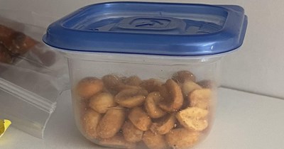 32-year-old bachelor finds container of nuts that don't belong to him in his pantry: 'I live alone, have a mild nut allergy, and don’t own any Tupperware like this.'