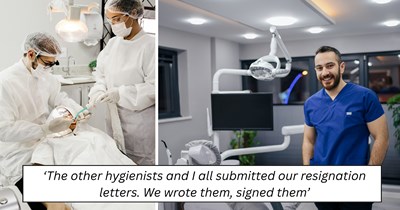 Dental clinic limits employees to 2 unpaid days off every 5 months and tells them to make up missed patients, causing nearly entire staff to resign at once: ‘Are you seeing this?’