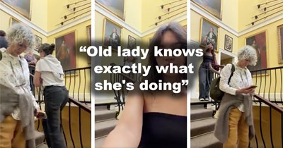 'Two main characters from different generations crossing paths': Influencer tries to film at art museum, older woman teaches her a lesson by standing in the shot