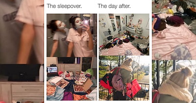 'Let's have a sleepover!': Memes for millennials remembering all the times they slept at a friend's house without a blanket