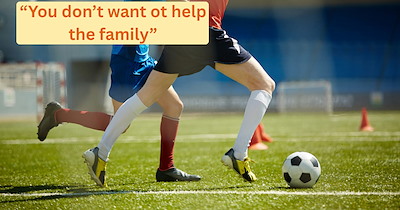 Parents demand that their 19-year-old daughter rearrange her work schedule to drive her 14-year-old brother to his soccer practice, she refuses, and they accuse her of not wanting to 'help the family'