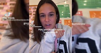 Teacher calls out fellow teachers, claims students notice when they use AI: 'I love your homemade notes'
