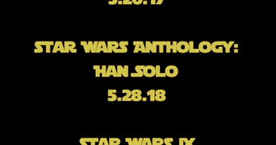 Mark Your Calendars: Release Dates for the Next Few Star Wars Films Have Been Released