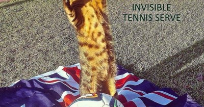 Invisible tennis serve