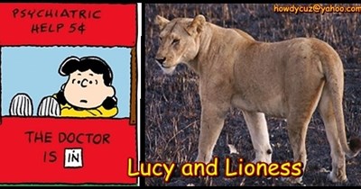It pays Peanuts, but making visual puns is my passion... I ain't lion(ess)