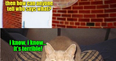 Dogs have a tough time of it without speechbubbles