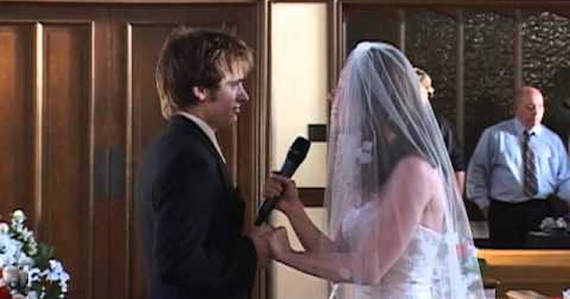 bride funny wedding videos sing song Video - 39570689