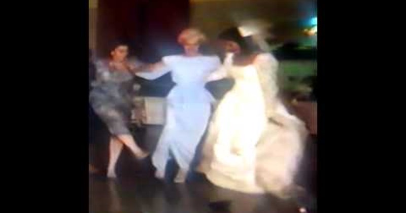 bride dance FAIL funny wedding videos kick oops shoe Video - 39769601