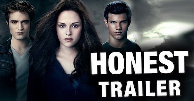 kristen stewart edward cullen honest trailers robert pattinson twilight jacob black bella swan taylor lautner - 44879361