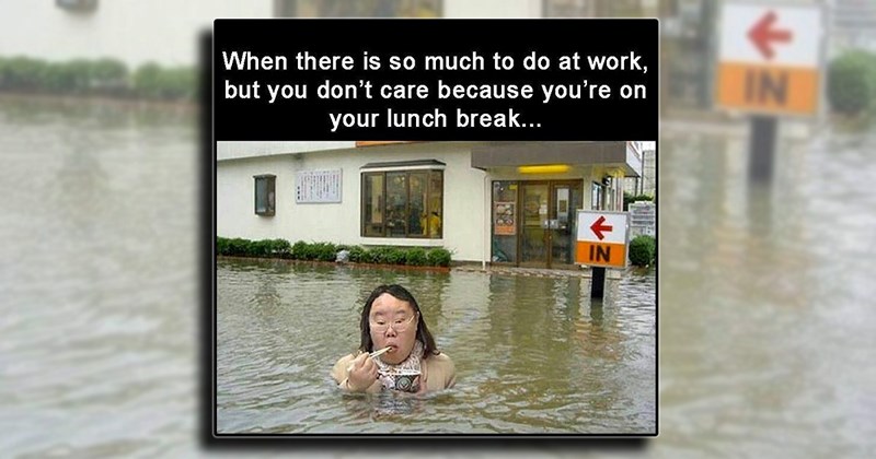 hungry lunch break work lunchtime lunch food eating funny foodie Workplace - 44899077