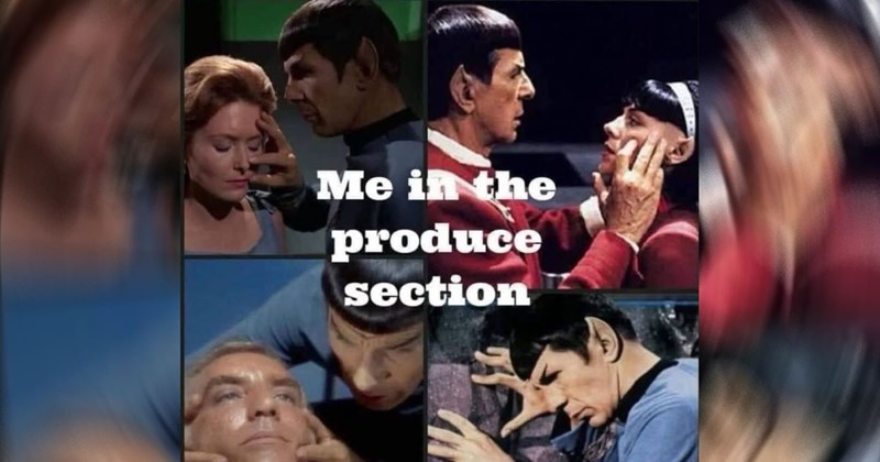 Pictures of Dr Spock touching people's faces