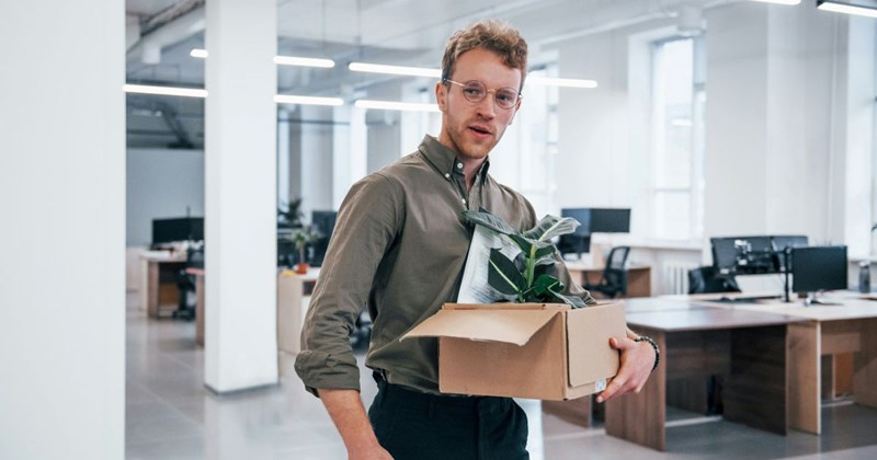 A job hopper leaves his new job after only three months of working there. 