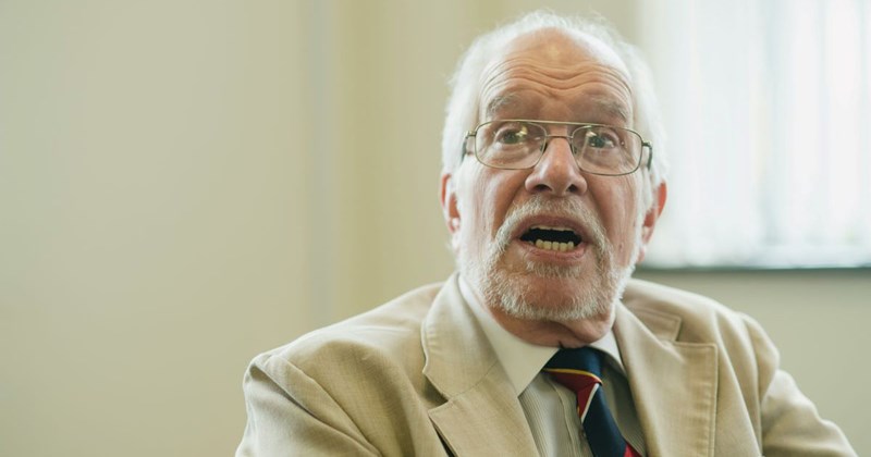 Old man yelling at his employee