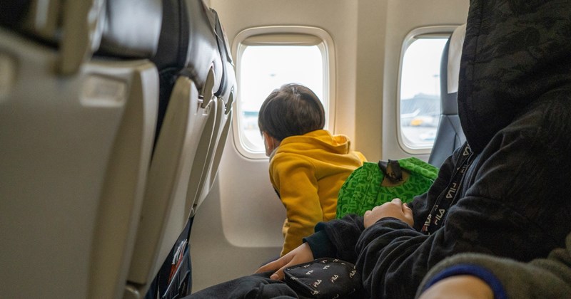 kids airplane entitled people flying Family - 45262085