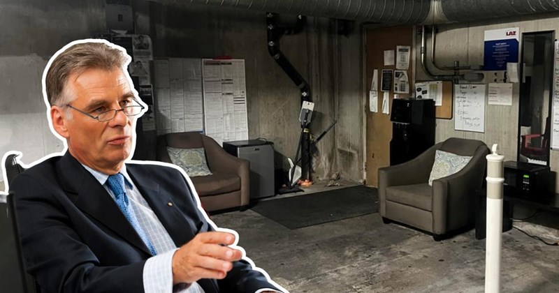 New boss discovers he has to share his office with the employees' break room, so he moves the break room to the parking lot instead: ‘Car emissions on the water cooler’