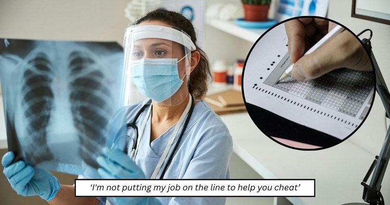 health care coworkers fail exam cheating exams Coworkers - 46242309