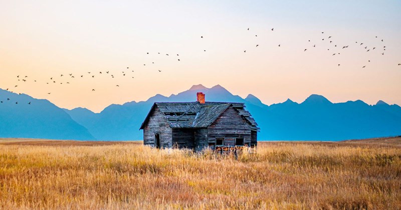 A cabin in rural Montana, which is incredibly difficult for a young family who lives on the East Coast to travel to.