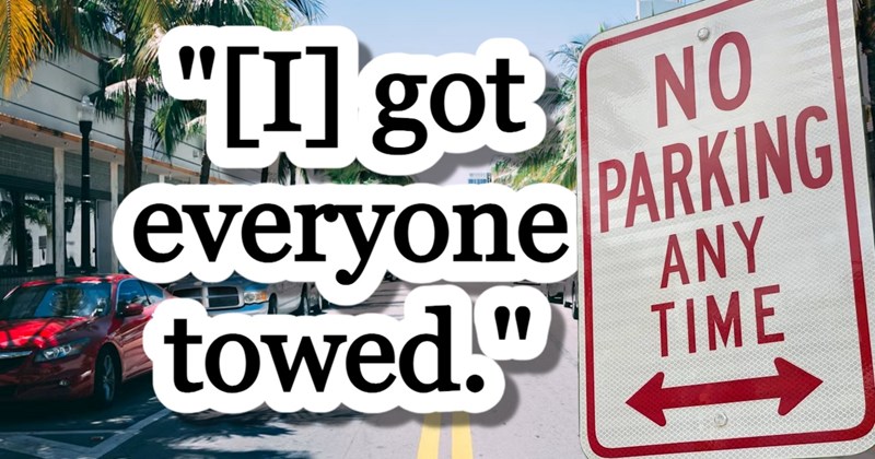 short term rental platforms parking space parking drama towing bad neighbors Airbnb towing neighbor's vehicles entitled people Neighbors - 46305797