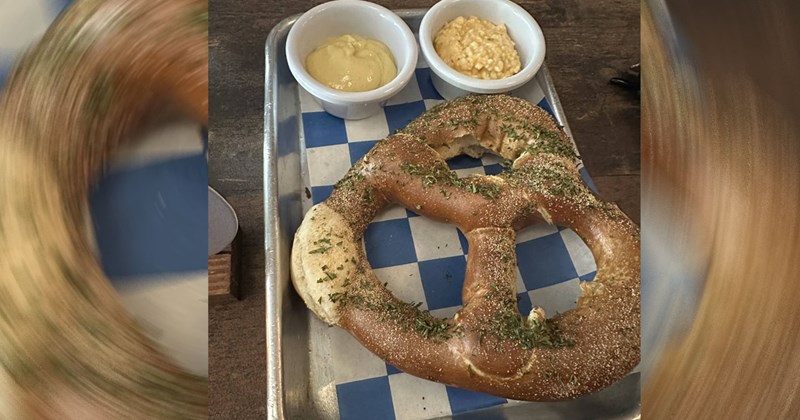 A soft pretzel