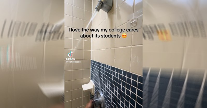 'For $70k you don't get a $20 shower head': College student calls out spartan shower facilities in dorm