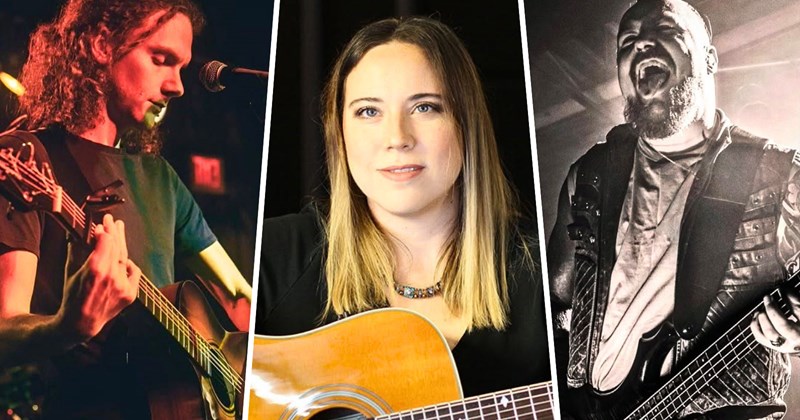 5 musicians pictures, 5 videos | thumbnail includes three pictures of musicians Malukah, Skar Productions, and Josiah Everhart