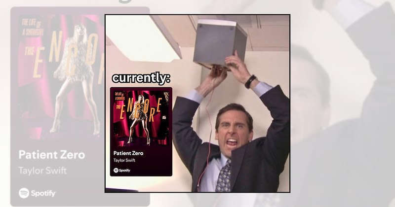 taylor swift memes fan reactions cleveland lyrics the life of a showgirl patient zero pink clouding lyrics swifties memes the encore Funny Memes - 46928133