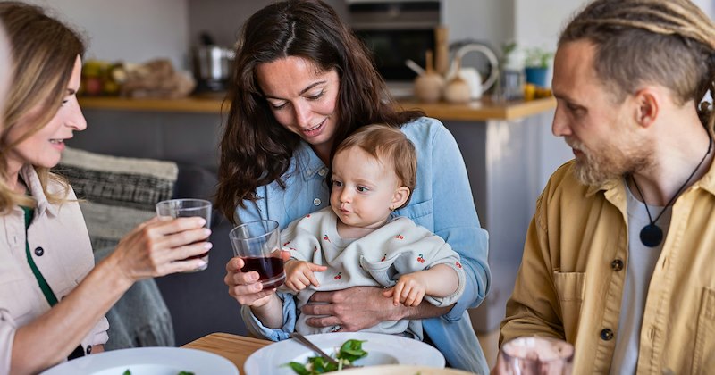 Entitled People childcare diaper change family expectations family gathering babysitting boyfriend's family - 47080965
