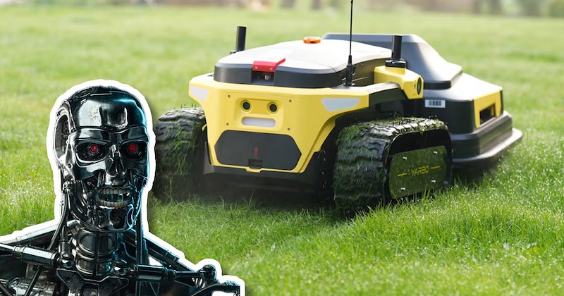 neighbors gardening lawn landscaping lawn mower technology neighborhood-drama bad neighbors robots boundary dispute Neighbors - 47101701