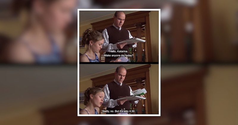 quotes andrew keegan throwback iconic gabrielle union rewatch Memes 10 things I hate about you Movies and TV heath ledger larisa oleynik julia stiles rom coms Joseph Gordon-Levitt TV & Movies - 47195909