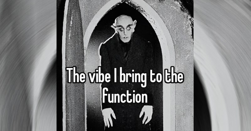 Nosferatu standing in a doorway